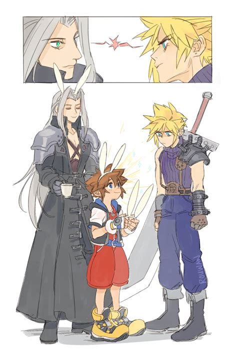 Cloud Strife Sephiroth And Sora Final Fantasy And More Drawn By