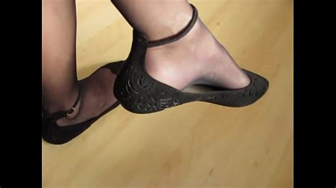 Ankle Strap Ballet Flats And Nylons Shoeplay By Isabelle Sandrine