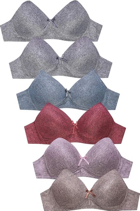 Sofra Women S Full Cup Lace No Wire Bras Pack Of 6 4363n 36b At Amazon Women’s Clothing Store