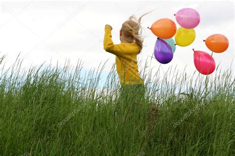 Children And Balloons Stock Photo By ©hallgerd 2373514