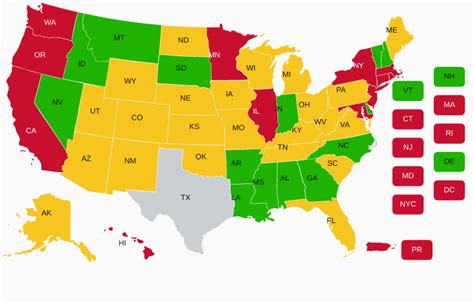 Texas Concealed Carry Gun Laws CCW Reciprocity Map USCCA 2021 09 01