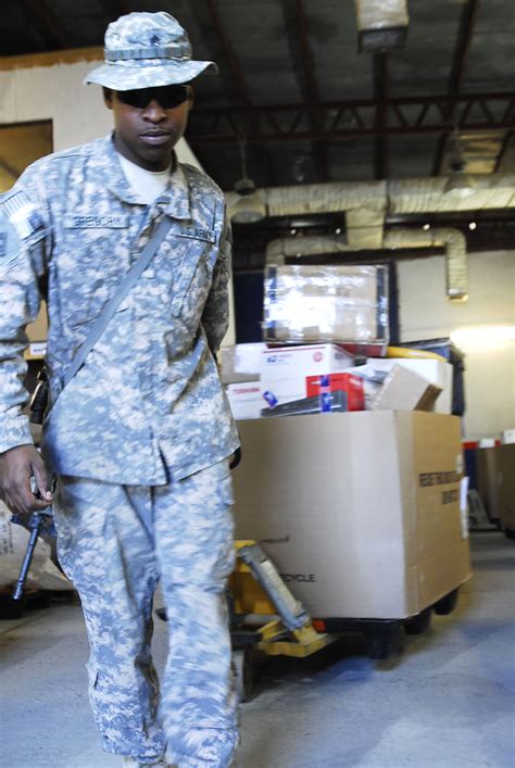 Army Sgt Frederick Gregory A Certified Mail Handler Picks Up Letters And Packages Dec