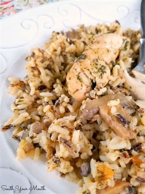 Crock pot pork tenderloin is seared with a spice rub then simmered long and slow in a garlicky, balsamic glaze sweetened with some molasses. South Your Mouth: Slow Cooker Chicken & Mushroom Wild Rice ...