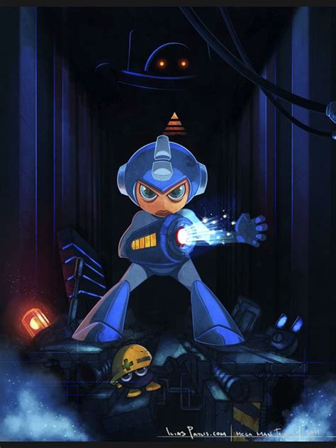 Mega Man Tribute By Ilias Patlis Via Behance Mega Man Game Art