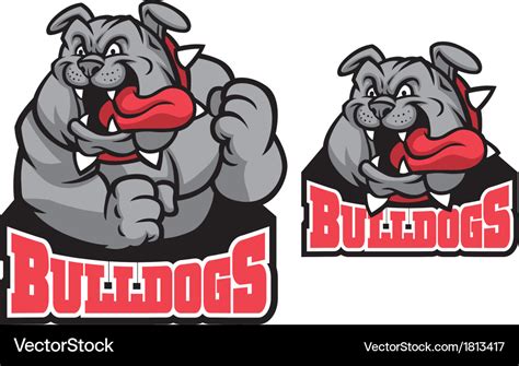 Bulldog Mascot Royalty Free Vector Image Vectorstock