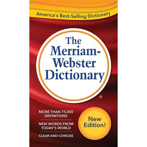 Purchase The The Merriam Webster Dictionary At