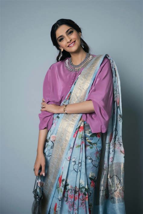 Pin By Fayza Akhtar On Sonam Kapoor Saree Look Indian Saree Blouses