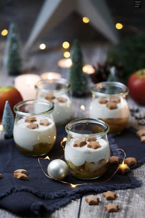 Weihnachtliches Bratapfel-Zimtcreme-Dessert im Glas - Fräulein Meer backt