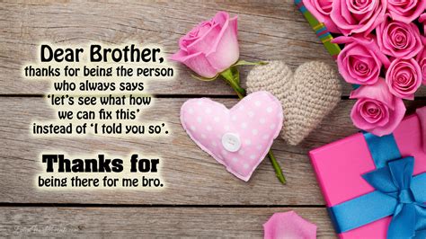 Thank You Brother For Support And Thank You Message For Brother