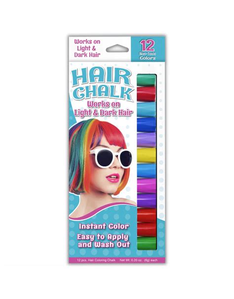 Hair Coloring Chalk 12 Pack Angellinas Toy Boutique