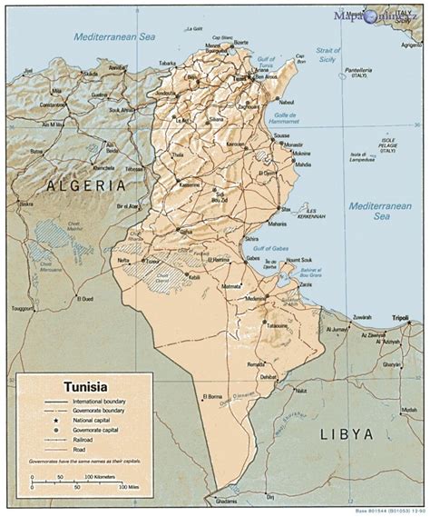 Mapa Tuniska MapaOnline Cz