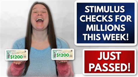 Just Passed Stimulus Checks Millions This Week Second Stimulus Check Update Today 2nd