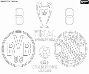 Die uefa champions league 2020/21 ist die 29. Kleurplaat Final Champions League 2012-2013 kleurplaten