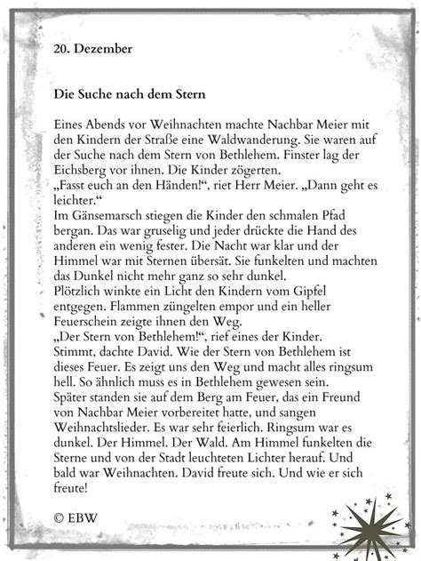 Wir freuen uns nämlich über jede geschichte. kurze Adventskalendergeschichte | Winterzeit | Gedichte ...