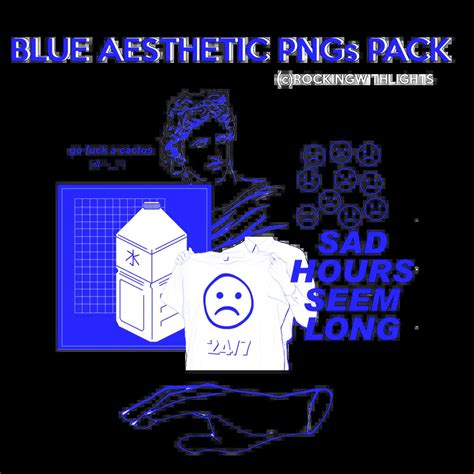 Transparent Aesthetic Stickers Blue Aesthetic Cute Font Images And