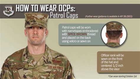 Sale Air Force Ocp Patrol Cap With Rank In Stock