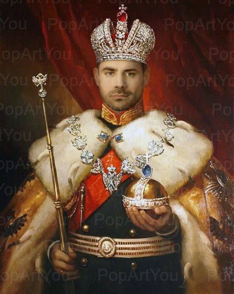 Personalized King Portrait For Him Royal Historical Portrait