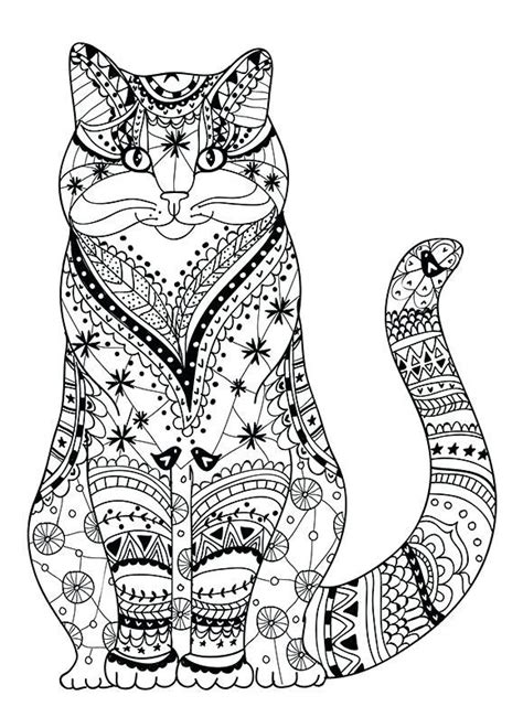 Cat Coloring Pages For Adults Best Coloring Pages For Kids Animal