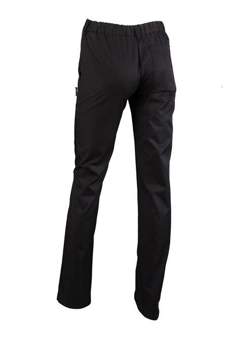 Black Womens Chef Trousers Womens Chef Pants In Black With Patch