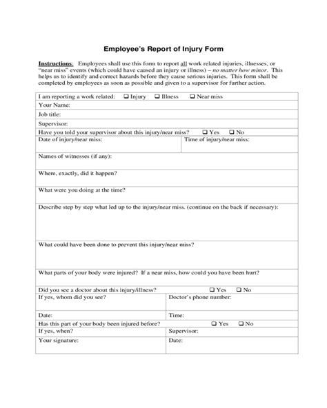 2022 Incident Report Form Fillable Printable Pdf And Forms Handypdf