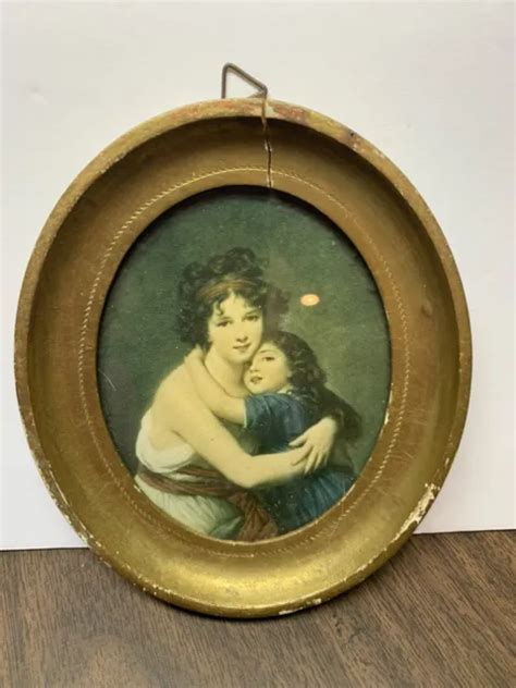 Vintage Print Madame Vigee Lebrun And Her Daughter Jeanne Lucie Louise