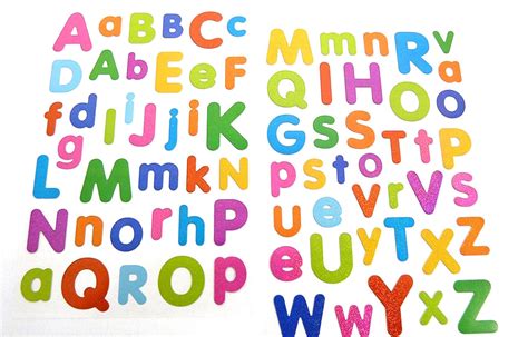 Coloured Alphabet Letters Stickers Childrens Card Making Labels For