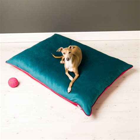 Charley Chau Velour Contrast Dog Bed Mattress By Charley Chau
