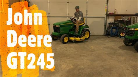Sold John Deere Gt245 54 Garden Tractor Youtube