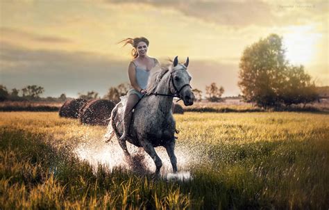 Happy Girl Riding Horse Hd Girls 4k Wallpapers Images Backgrounds