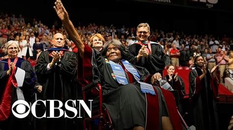 University Of Alabama S First Black Student Receives Honorary Degree Years Later Youtube