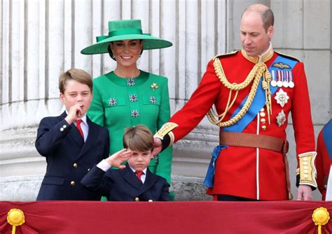 George Charlotte And Louis Join Grandfather King Charles Iii At His