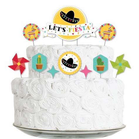 Big Dot Of Happiness Lets Fiesta Mexican Fiesta Cake Decorating Kit