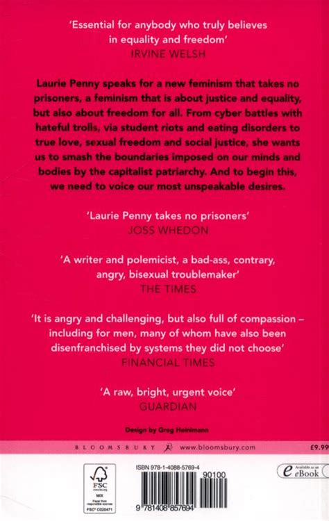 Unspeakable Things Laurie Penny 9781408857694 Blackwells