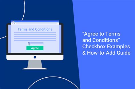 “agree To Terms And Conditions” Checkbox Examples Termly