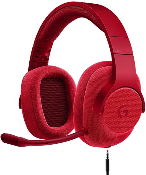 Logitech Gaming Headset Wired G433 71 Surround Sound Fire Red