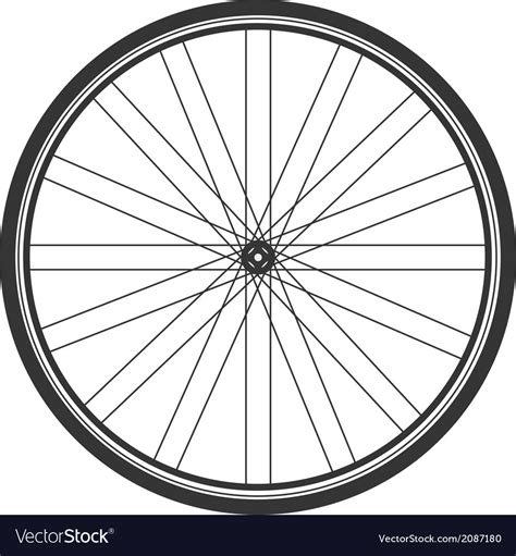 Bicycle Wheel Royalty Free Vector Image Vectorstock