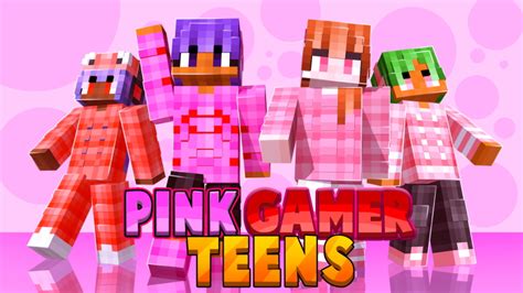 Pink Gamer Teens By Doctor Benx Minecraft Skin Pack Minecraft