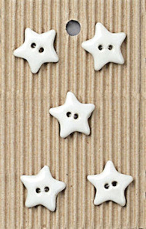 5 Star Buttons White Star Button Navy Star Button Children Etsy