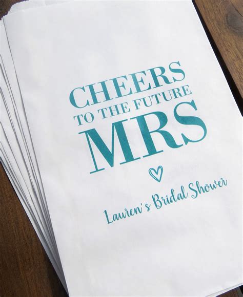 Set Of 25 Personalized Custom Cheers To The Future Mrs Bachelorette
