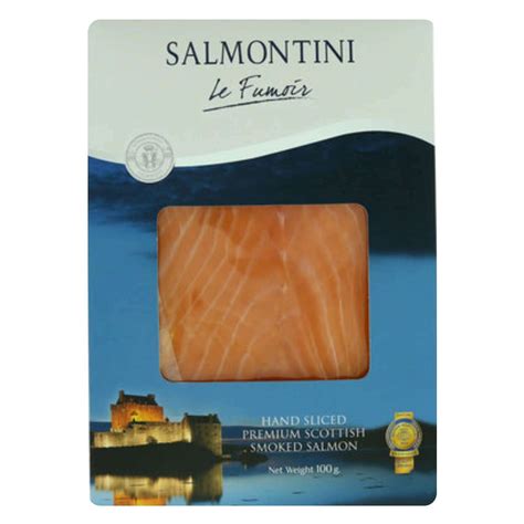 Buy Salmontini Norway Smoked Salmon 100g Online Shop Fresh Food On
