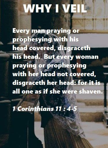 Why I Veil Catholic Women Man Praying Corinthians