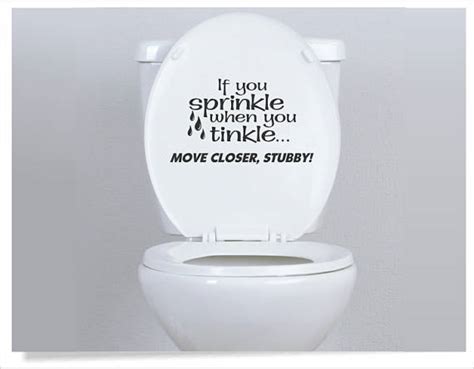 Funny Toilet Lid Decal Sayings For Toilet Seat If You Etsy Bathroom