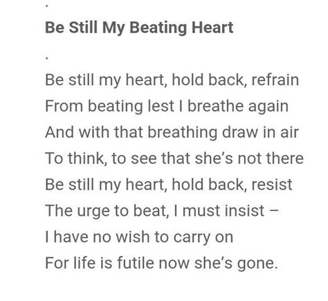 Be Still My Beating Heart Short Poems Jack And Sally Soul Food