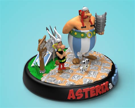 stl file asterix and obelix diorama・3d printable model to download・cults