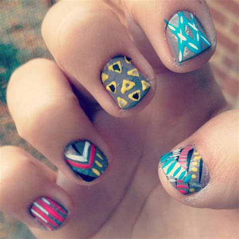 Geometric Nails Geometric Nail Nails Nail Polish