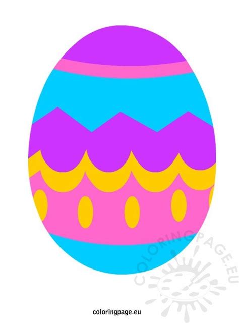 decorated easter egg coloring page