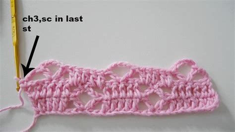 Diamond Lace Crochet Stitch Jennyandteddy Crochet Crochet Stitches