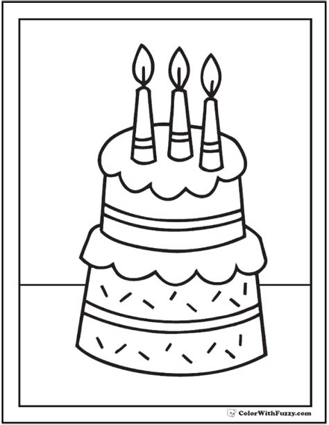 Search through 52574 colorings, dot to dots, tutorials and silhouettes. 28+ Birthday Cake Coloring Pages: Customizable PDF Printables