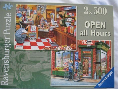 2 X 500 Piece Ravensburger Jigsaw Puzzles Open All Hours In Good