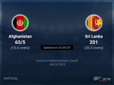 Afghanistan Vs Sri Lanka Live Score Over Match 7 Odi 11 15 Updates